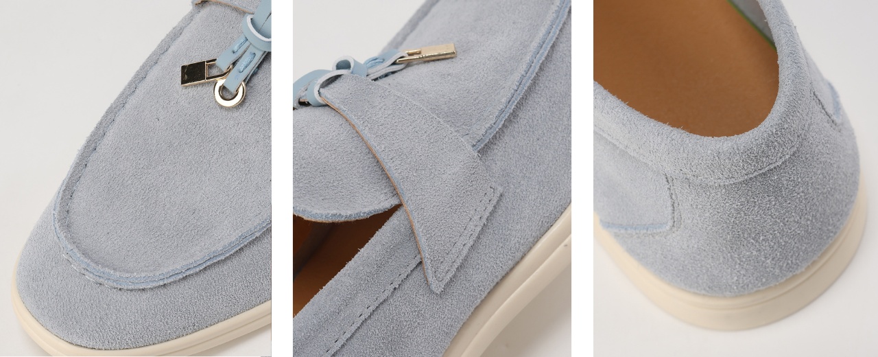 Old Money Suede Lady Loafers